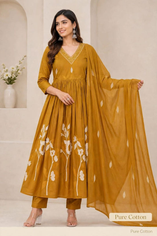 Amrah Wholesale Tlc Vol 205 Cotton Anarkali Kurti Set