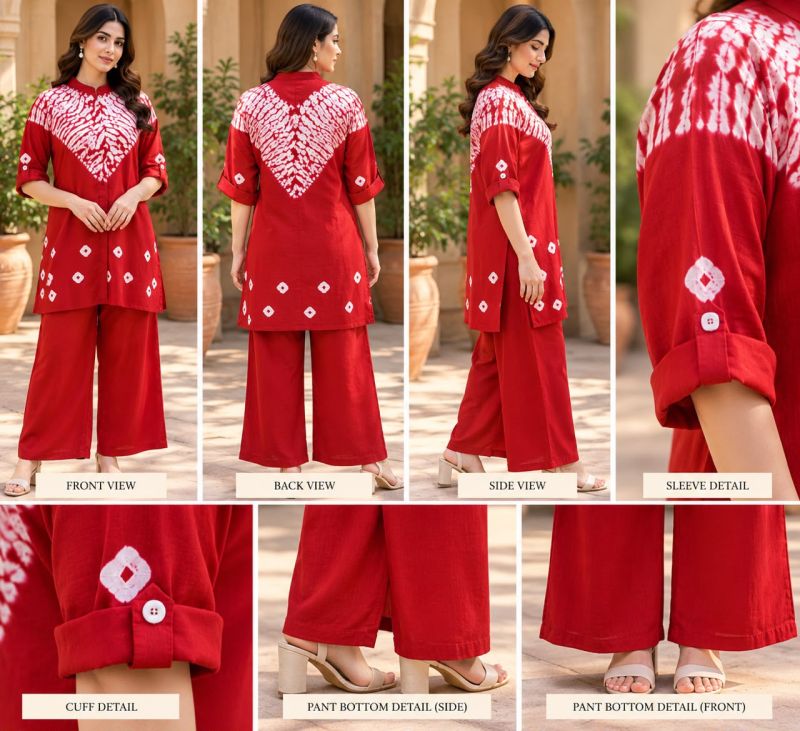 Amrah Wholesale Tlc Vol 206 Santoon Shibori Co Ord Set