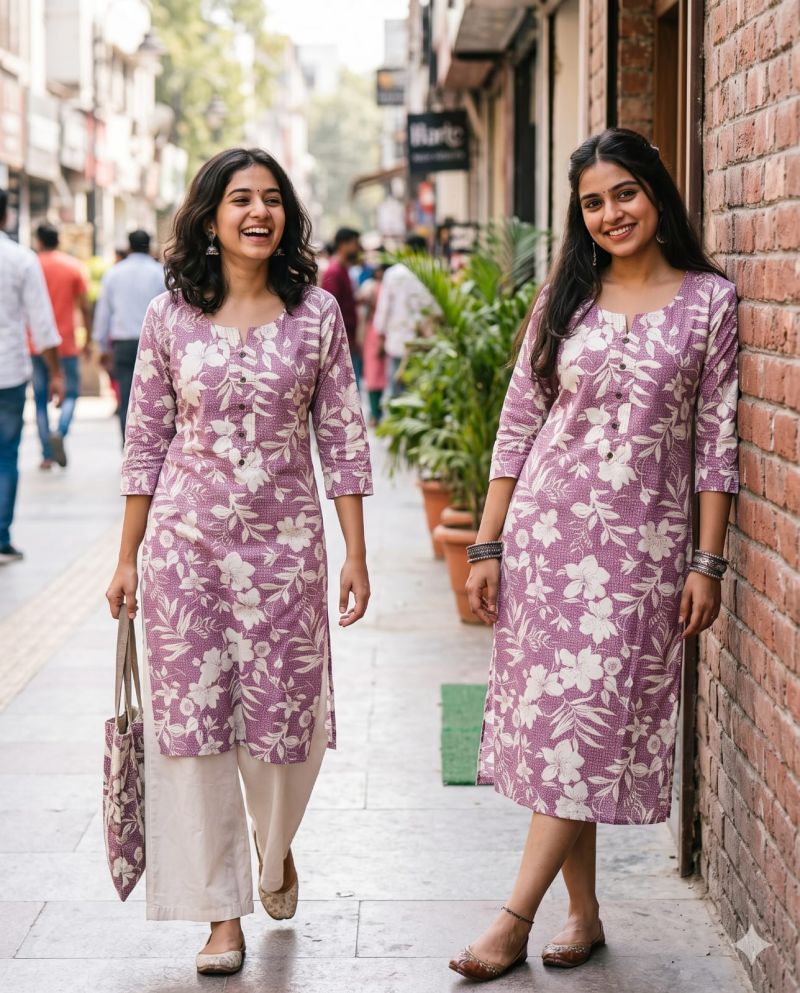 Amrah Wholesale Tlc Vol 209 Cotton Foil Print Kurti
