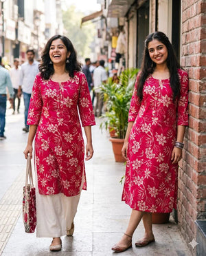 Amrah Wholesale Tlc Vol 209 Cotton Foil Print Kurti