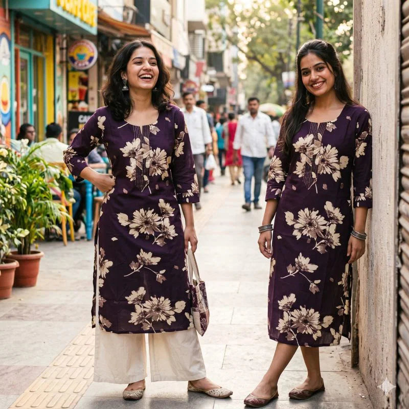 Amrah Wholesale Tlc Vol 209 Cotton Foil Print Kurti