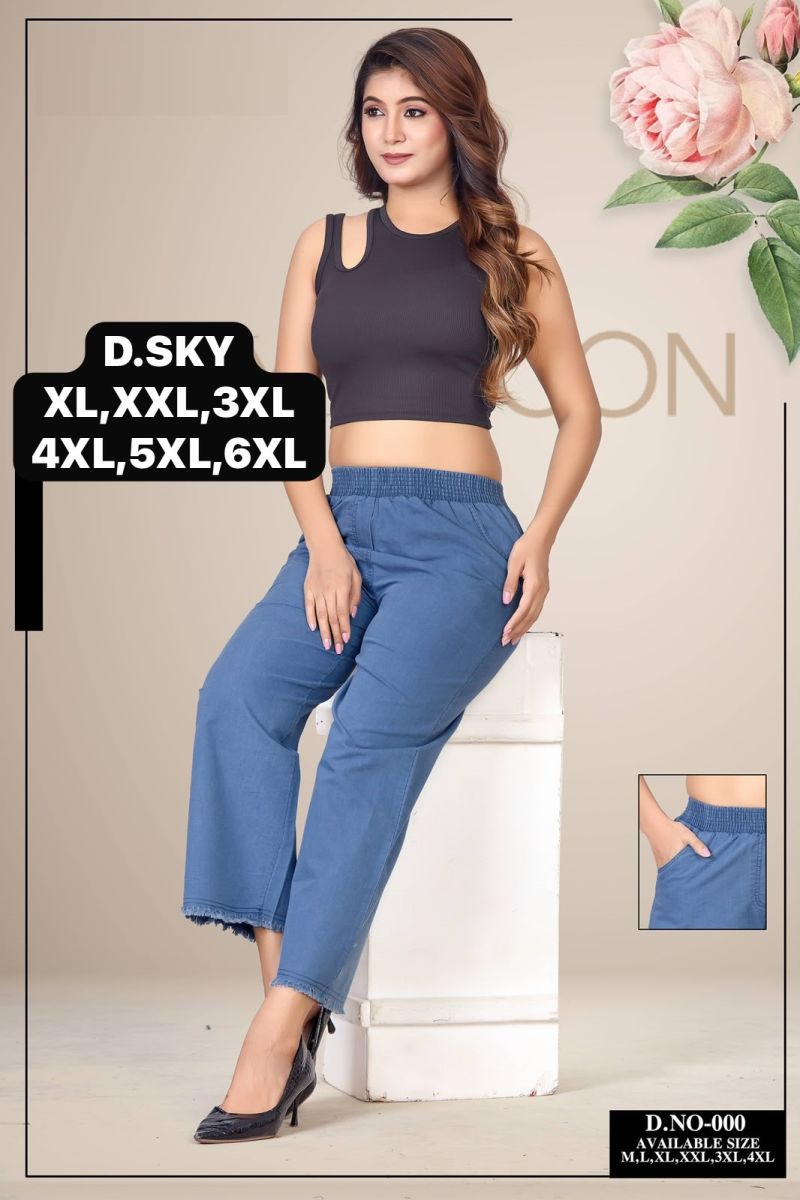Amrah Wholesale Tlc Vol 21 Premium Denim Palazzo Pant
