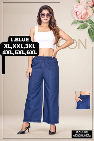 Amrah Wholesale Tlc Vol 21 Premium Denim Palazzo Pant