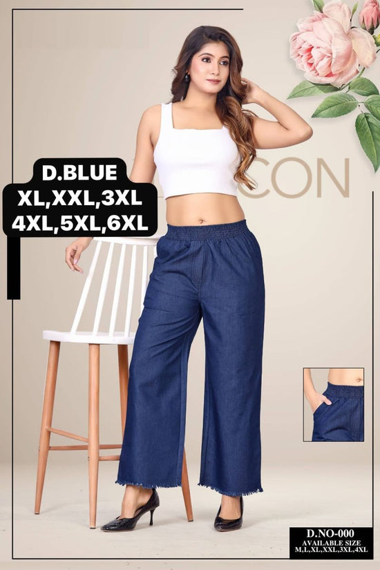 Amrah Wholesale Tlc Vol 21 Premium Denim Palazzo Pant