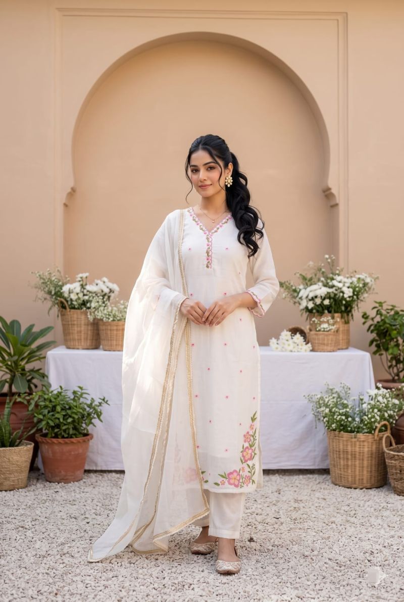 Amrah Wholesale Tlc Vol 210 Mul Chanderi Salwar Suit Set