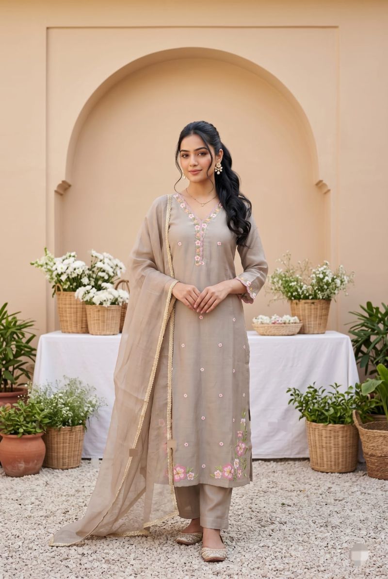Amrah Wholesale Tlc Vol 210 Mul Chanderi Salwar Suit Set
