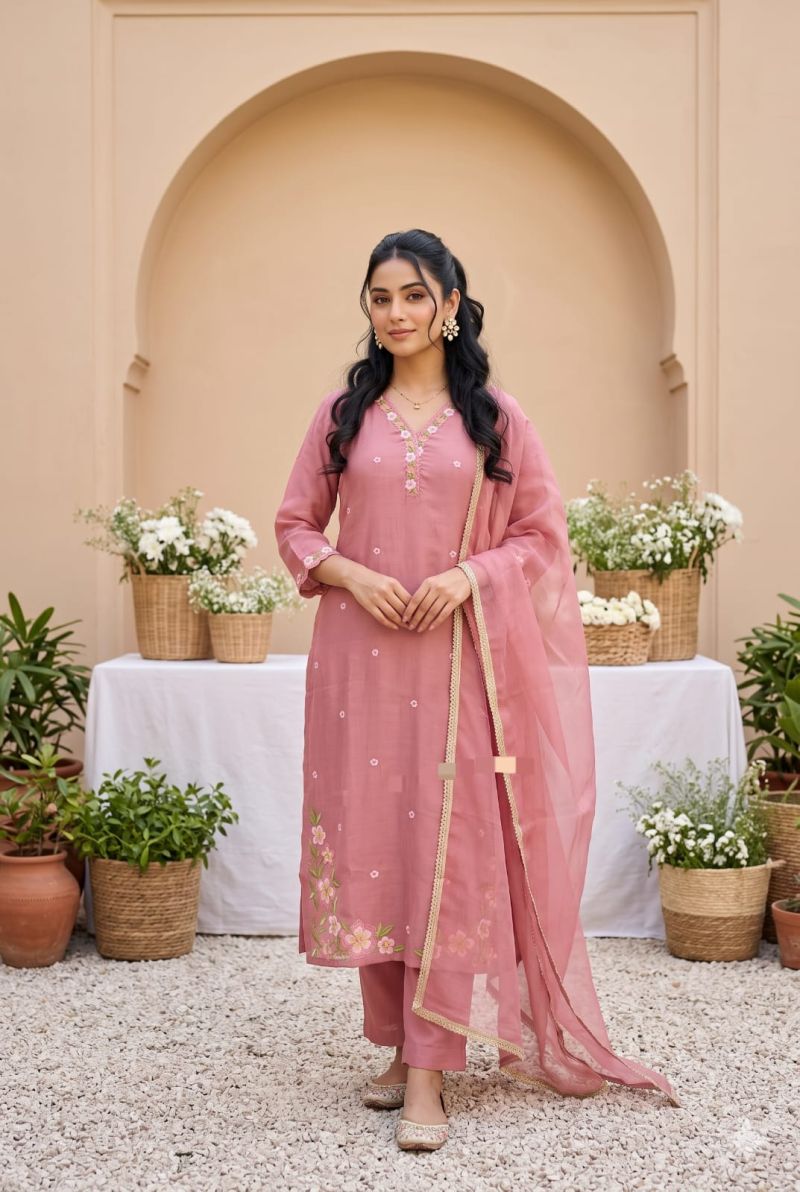 Amrah Wholesale Tlc Vol 210 Mul Chanderi Salwar Suit Set