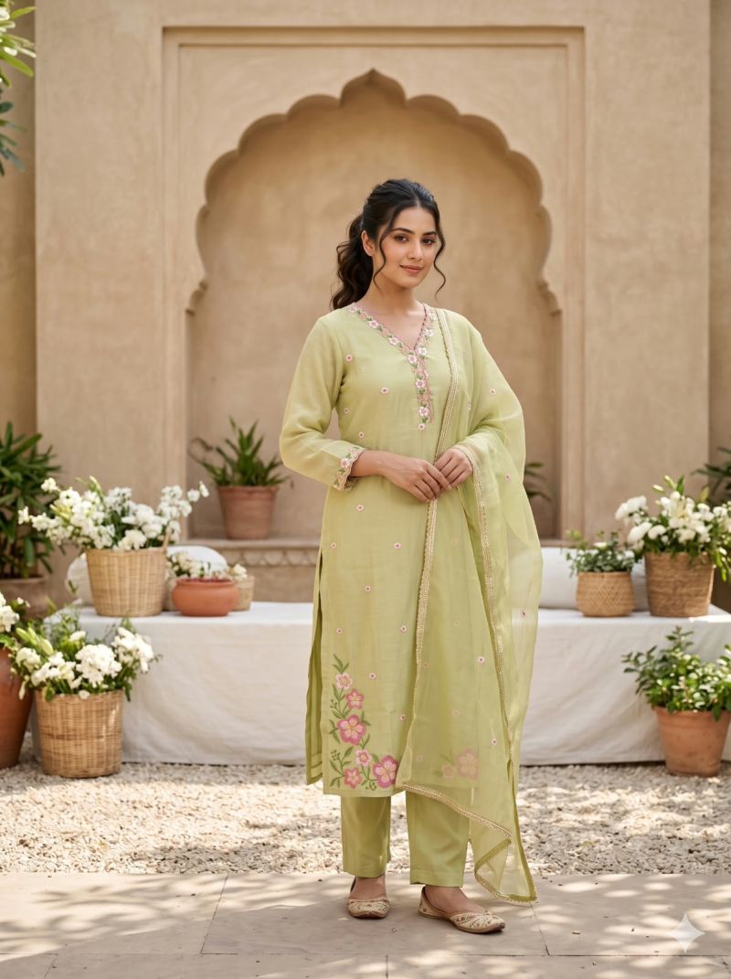 Amrah Wholesale Tlc Vol 210 Mul Chanderi Salwar Suit Set