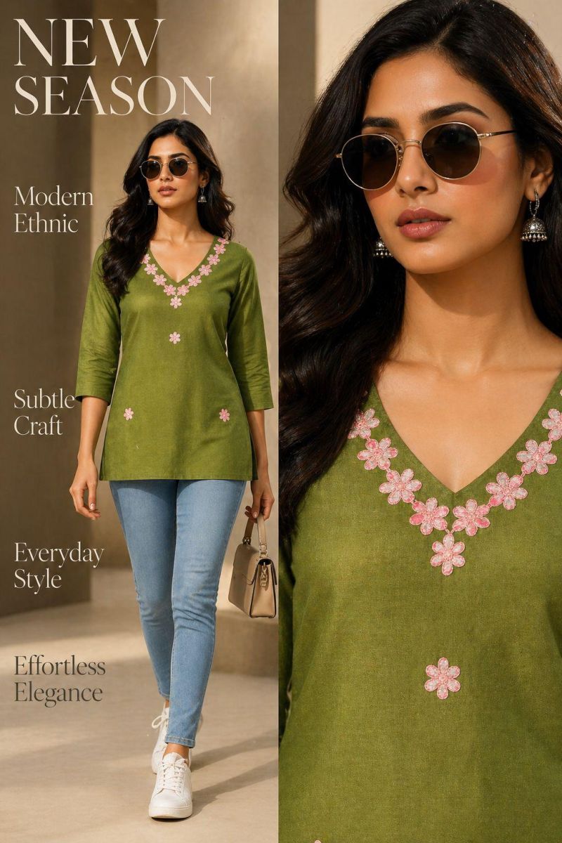 Amrah Wholesale Tlc Vol 30 Dhabu Cotton Kurti - Amrah Wholesale