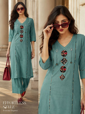 Amrah Wholesale Tlc Vol 47 Dhabu Cotton Kurti Set - Amrah Wholesale