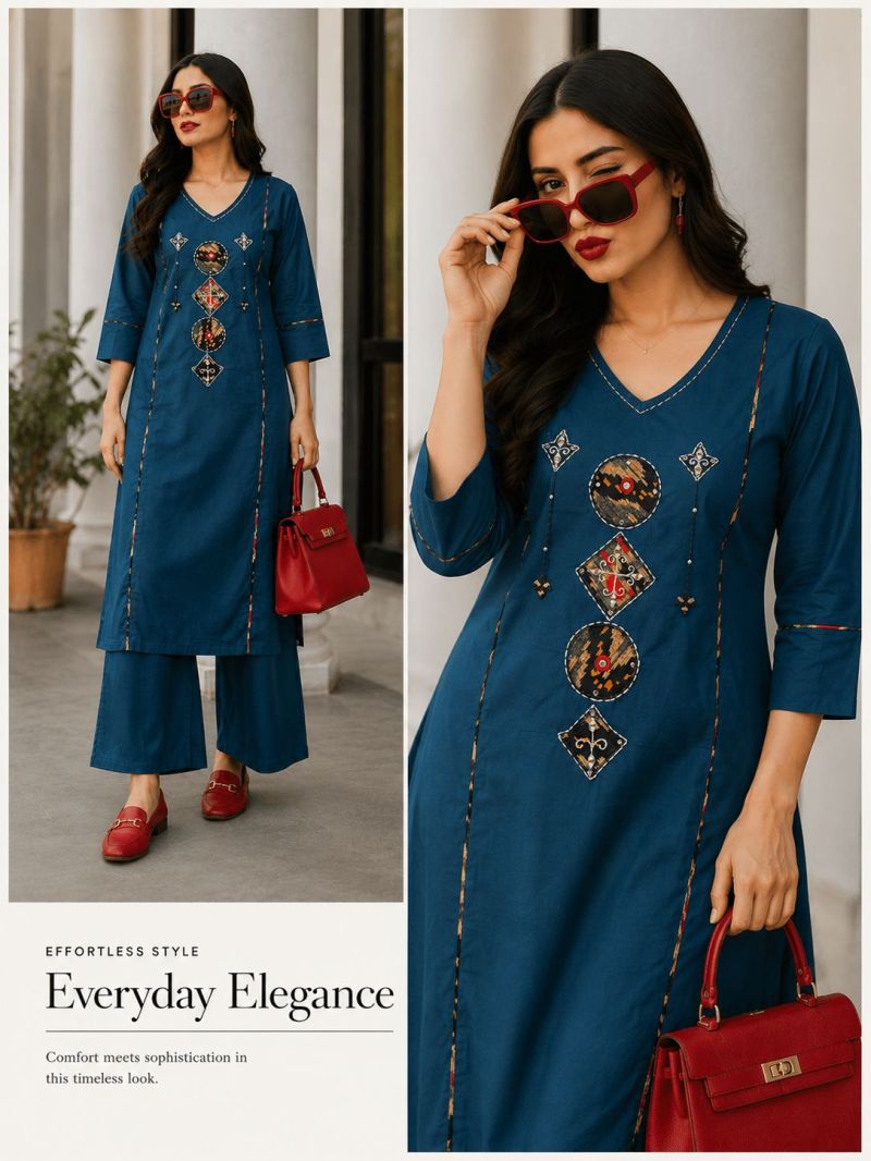 Amrah Wholesale Tlc Vol 47 Dhabu Cotton Kurti Set