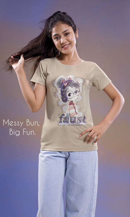 Amrah Wholesale Tlc Vol 50 Kids Tencel Fancy Sticker Printed T-Shirt - Amrah Wholesale