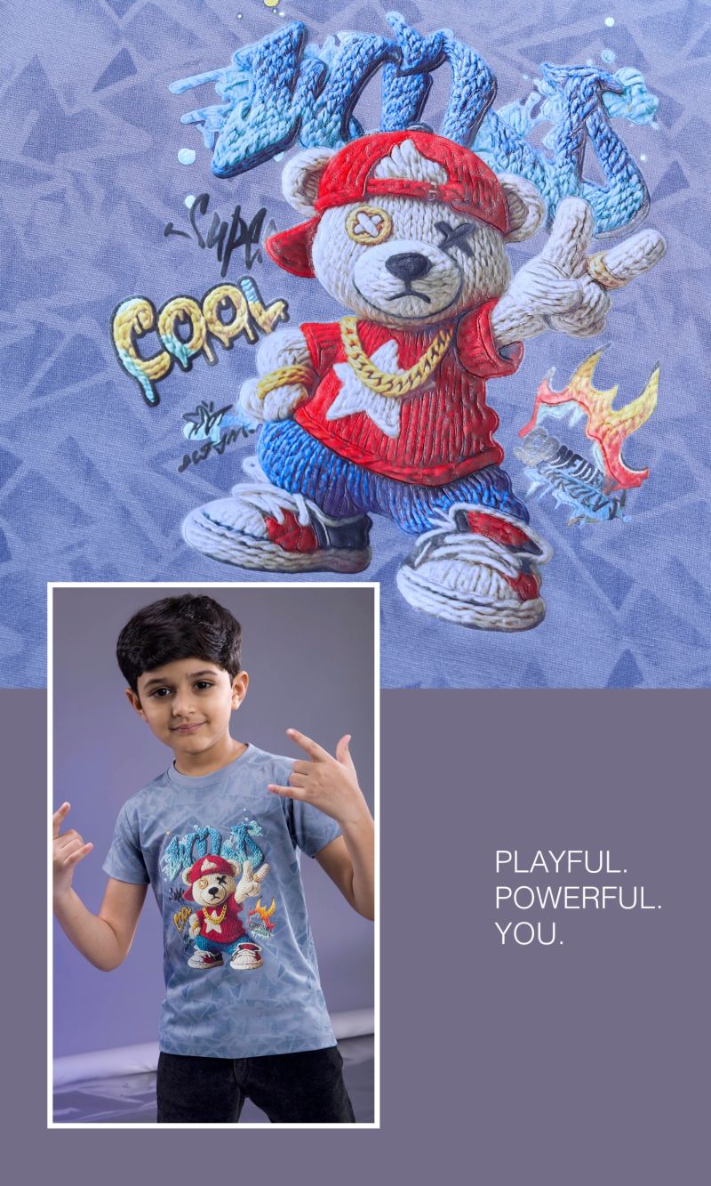 Amrah Wholesale Tlc Vol 52 Imported Tencel Lycra Printed Boys T-Shirt Collection - Amrah Wholesale