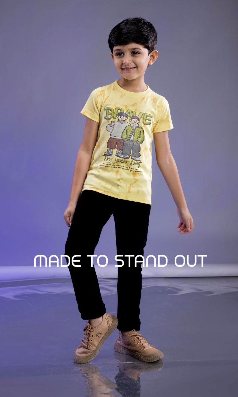 Amrah Wholesale Tlc Vol 52 Imported Tencel Lycra Printed Boys T-Shirt Collection - Amrah Wholesale
