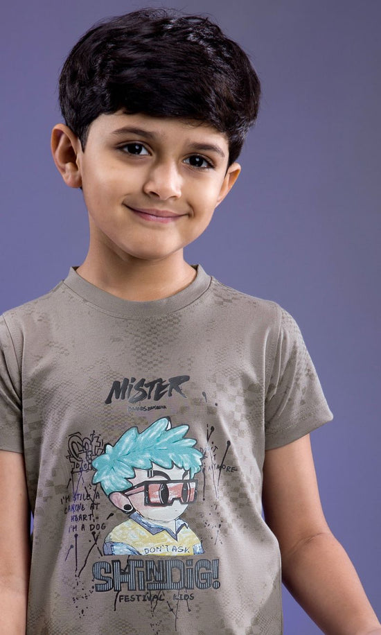 Amrah Wholesale Tlc Vol 52 Imported Tencel Lycra Printed Boys T-Shirt Collection - Amrah Wholesale