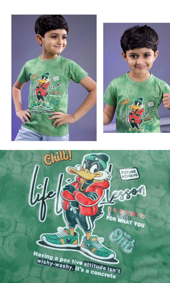 Amrah Wholesale Tlc Vol 52 Imported Tencel Lycra Printed Boys T-Shirt Collection - Amrah Wholesale