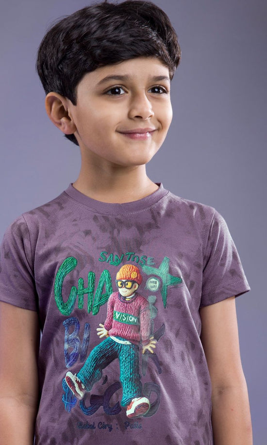 Amrah Wholesale Tlc Vol 52 Imported Tencel Lycra Printed Boys T-Shirt Collection - Amrah Wholesale