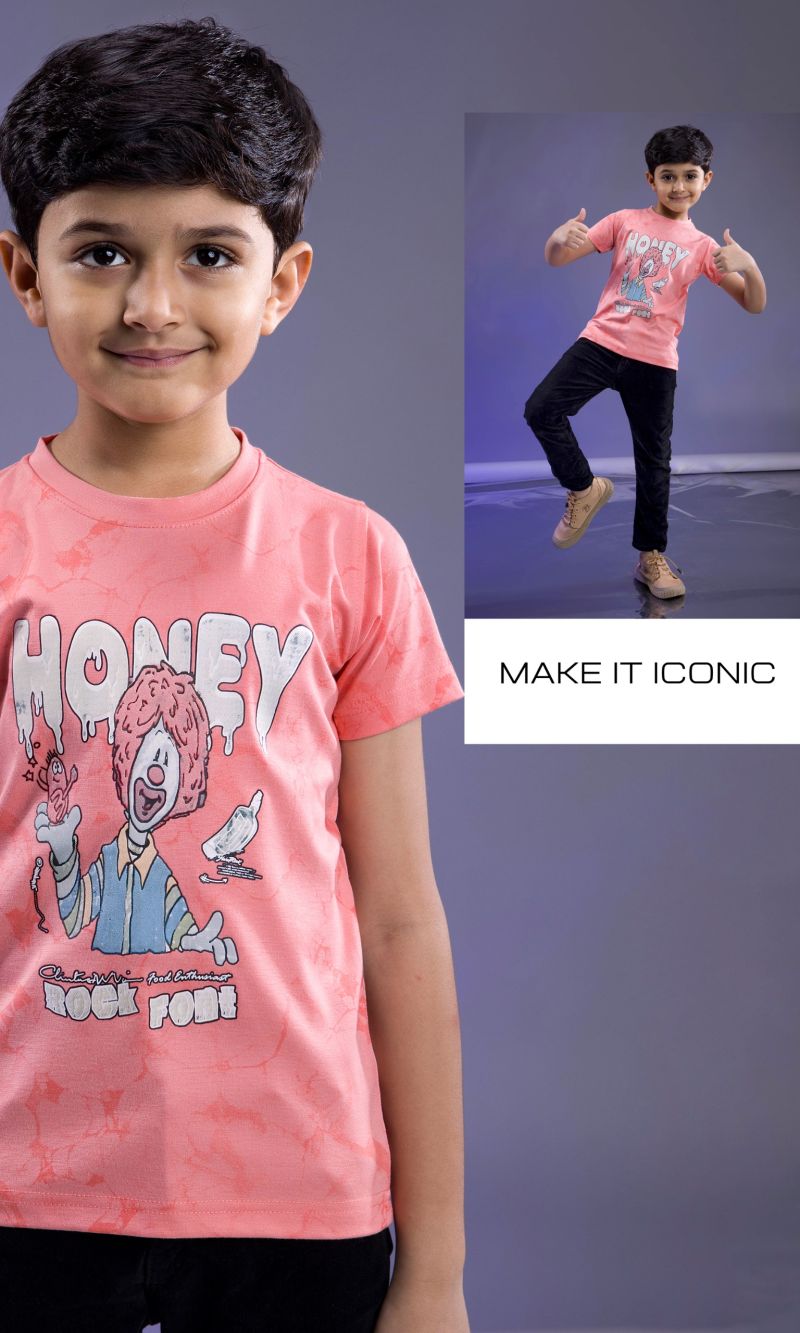 Amrah Wholesale Tlc Vol 52 Imported Tencel Lycra Printed Boys T-Shirt Collection - Amrah Wholesale
