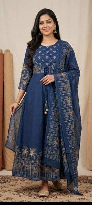 Amrah Wholesale TLC Vol 56 Cotton Printed Kurti Pant Dupatta Set - Amrah Wholesale