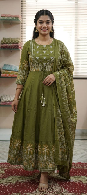 Amrah Wholesale TLC Vol 56 Cotton Printed Kurti Pant Dupatta Set - Amrah Wholesale