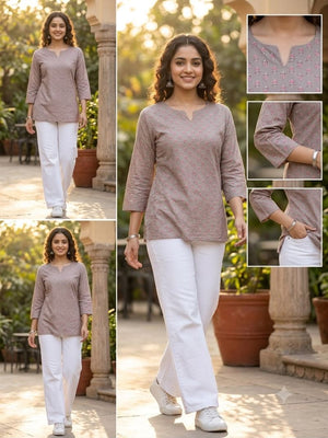 Amrah Wholesale Tlc Vol 58 Cotton Printed Short Kurti - Amrah Wholesale