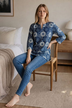 Amrah Wholesale Tlc Vol 61 Cotton Indigo Printed Short Kurti - Amrah Wholesale