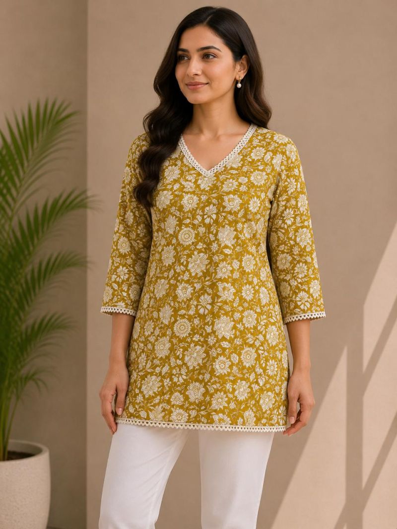 Amrah Wholesale TLC Vol 68 Cotton Floral Printed Short Top Collection - Amrah Wholesale