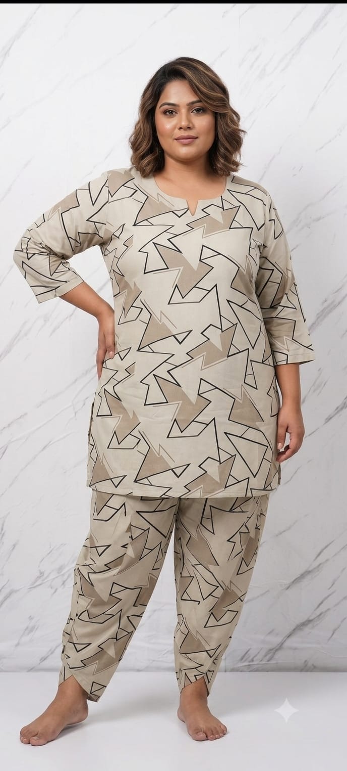 Amrah Wholesale TLC Vol 91 Rayon Printed Plus Size Co Ord Set