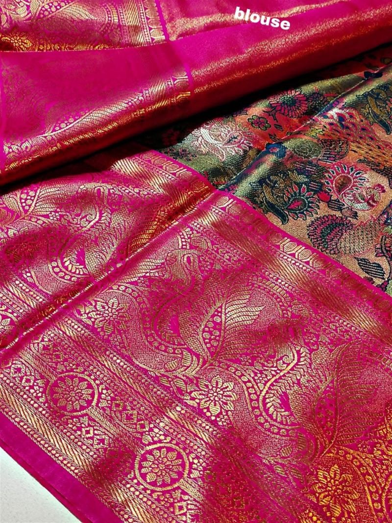 Amrah Wholesale Toxic Silk Pattu Silk Saree