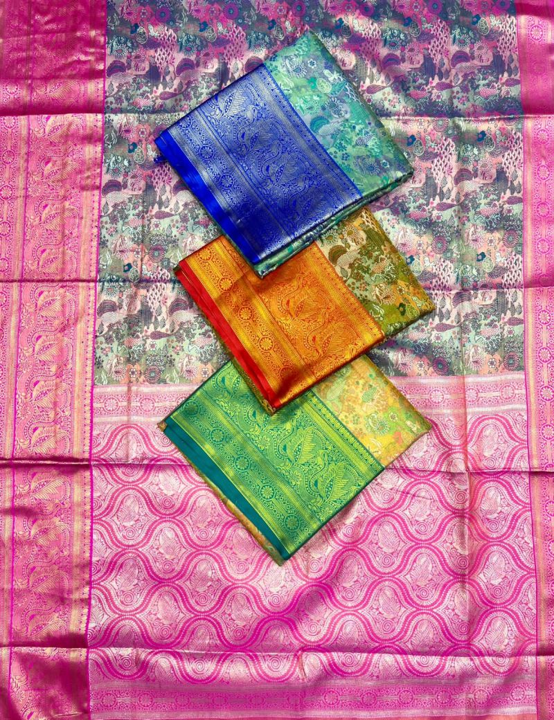 Amrah Wholesale Toxic Silk Pattu Silk Saree