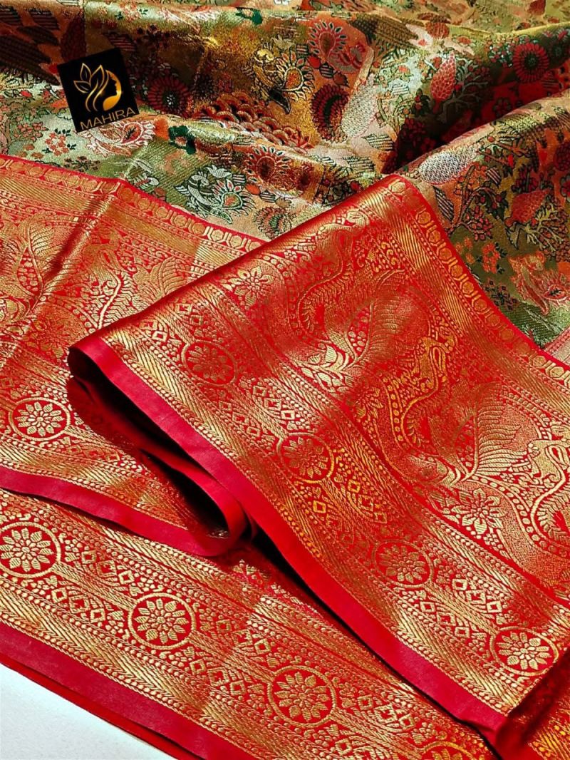Amrah Wholesale Toxic Silk Pattu Silk Saree