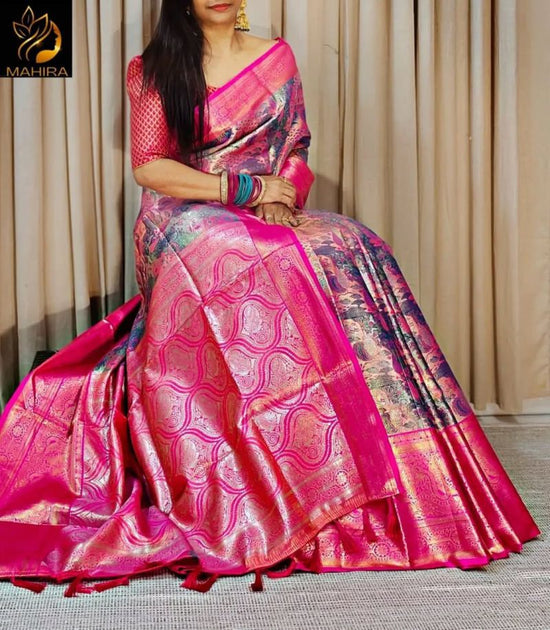 Amrah Wholesale Toxic Silk Pattu Silk Saree