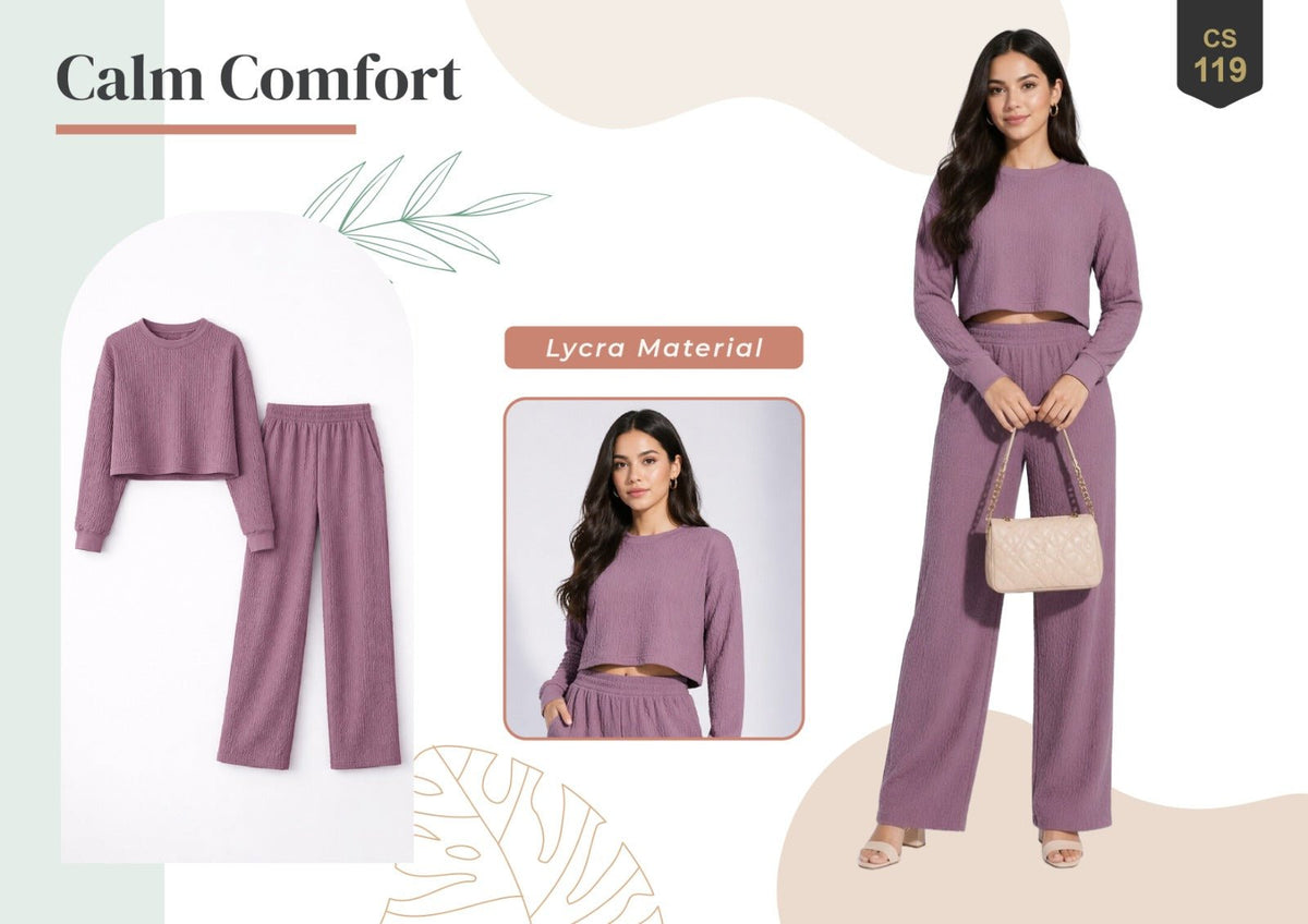 Amrah Wholesale Trendy Lucy Lycra Polyester Co Ord Set - Amrah Wholesale