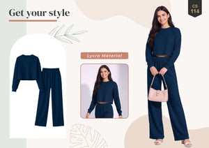 Amrah Wholesale Trendy Lucy Lycra Polyester Co Ord Set
