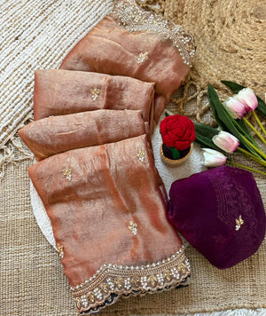 Amrah Wholesale Vt 862 T Fendy Chiffon Silk Saree - Amrah Wholesale