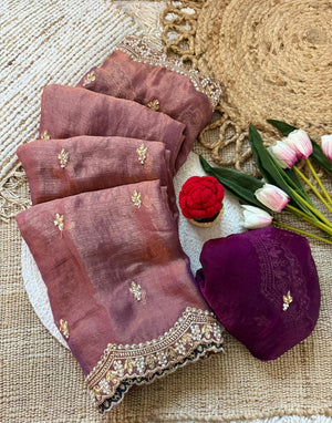 Amrah Wholesale Vt 862 T Fendy Chiffon Silk Saree - Amrah Wholesale