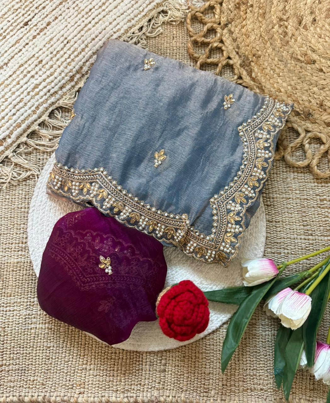 Amrah Wholesale Vt 862 T Fendy Chiffon Silk Saree - Amrah Wholesale