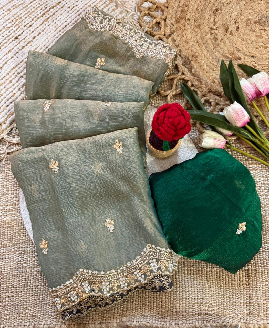 Amrah Wholesale Vt 862 T Fendy Chiffon Silk Saree - Amrah Wholesale