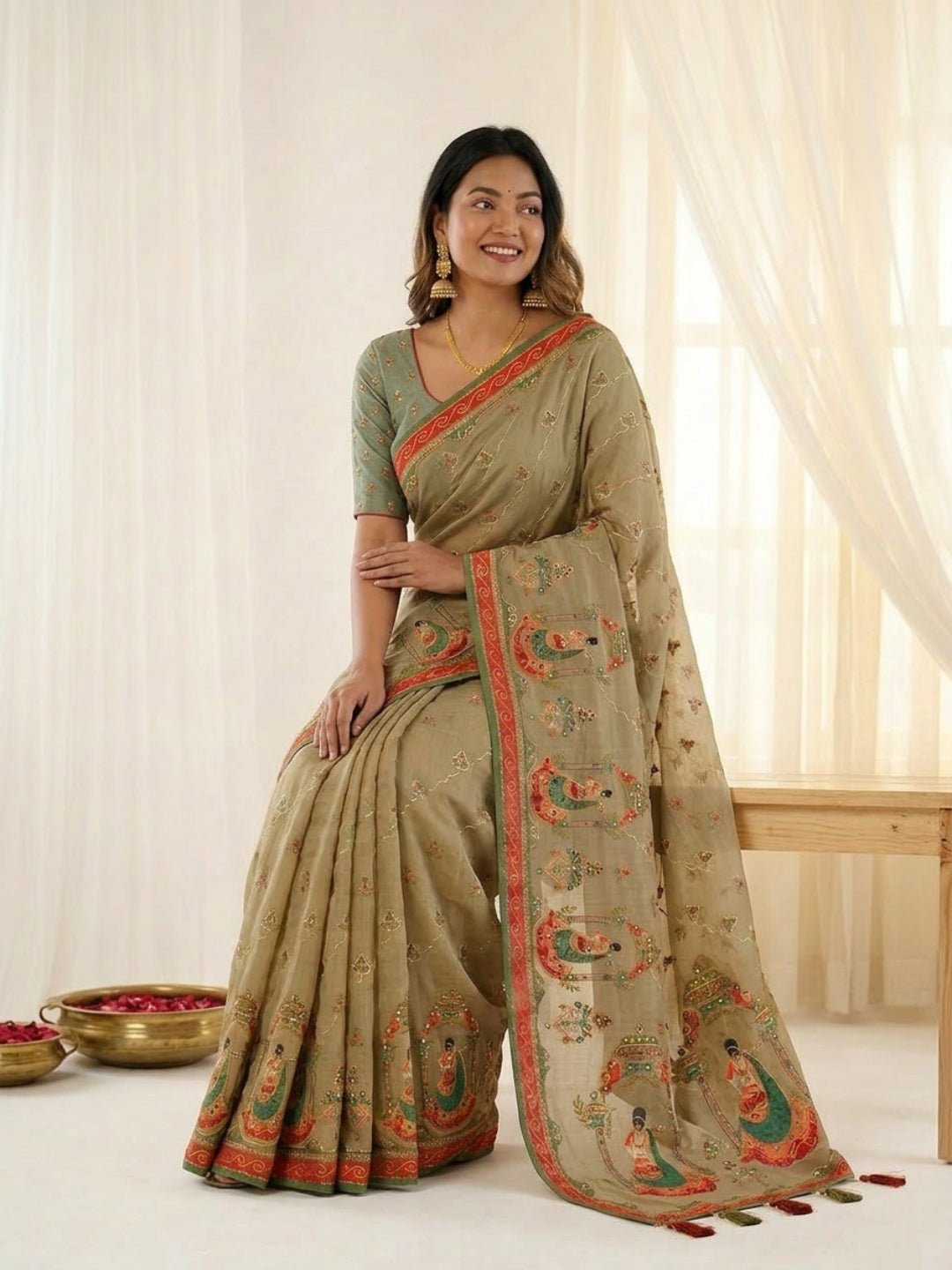 Amrah Wholesale Vt 871 T Pure Shimmer Silk Designer Saree - Amrah Wholesale