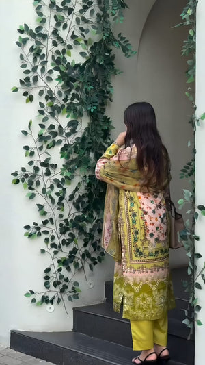 Amrah Wholesale Yd 070 Heavy Cotton Pakistani Suit Set - Amrah Wholesale