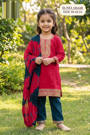 Amrah Wholesale Yukti 10440 Kids Heavy Rayon Girls Ethnic Dress