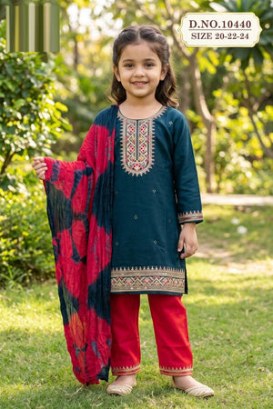 Amrah Wholesale Yukti 10440 Kids Heavy Rayon Girls Ethnic Dress