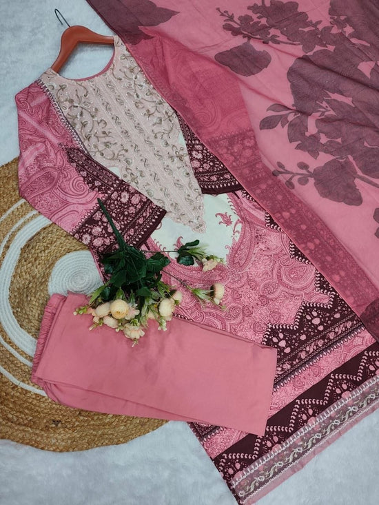 Amrah Yd 68 Cotton Pakistani Suit Set