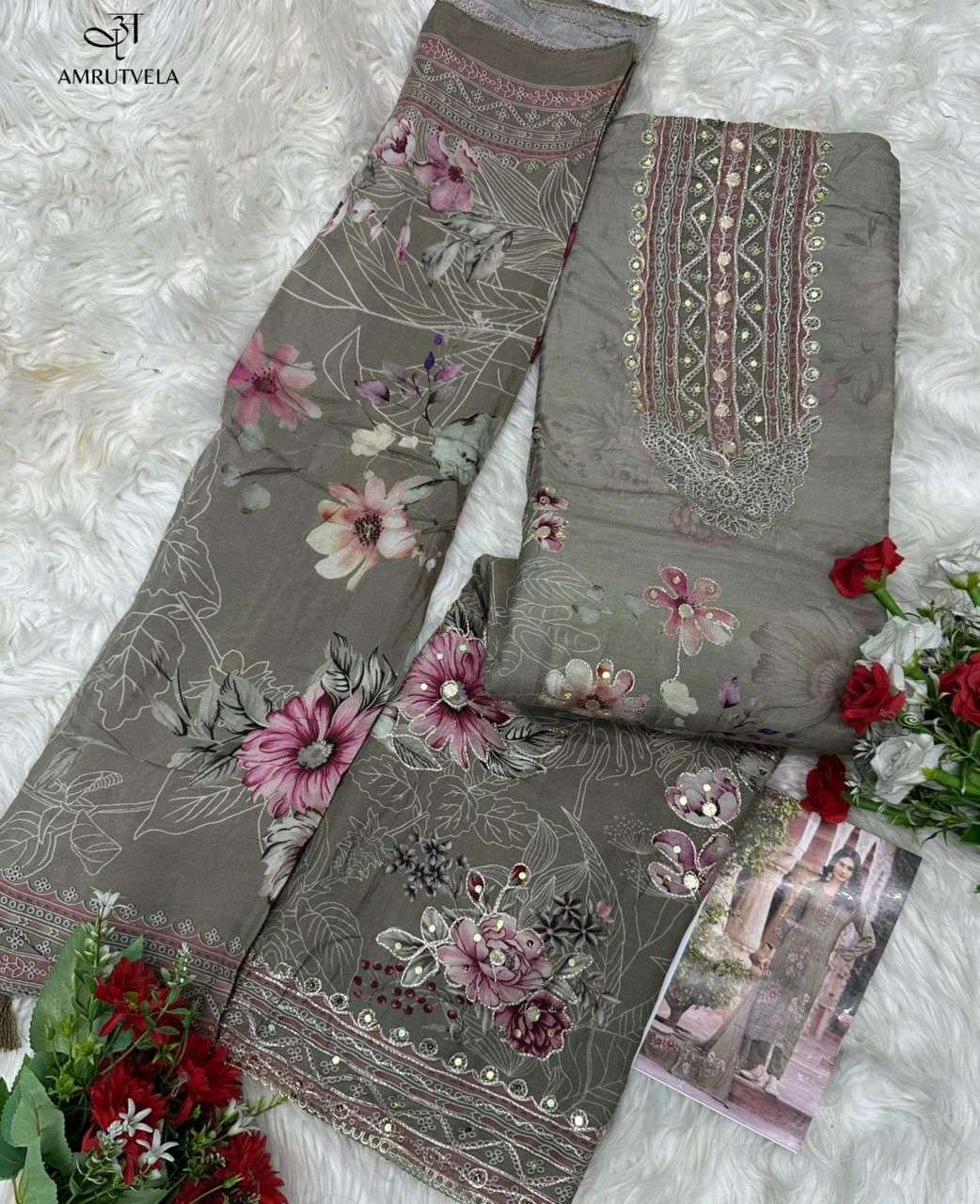 Amrutvela AT - 209 Pakistani Suit Wholesale Catalogue - Amrah Wholesale