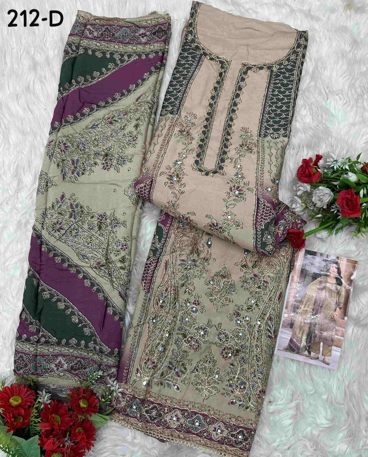 Amrutvela AT-212 Viscose Muslin Pakistani Suit