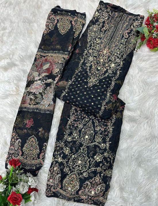 AMRUTVELA AT-280 Viscose Muslin Dress Material