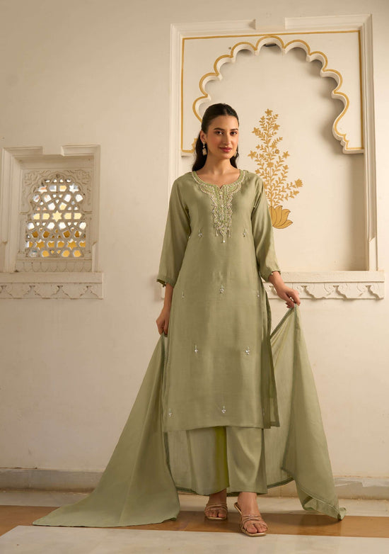 ANJU FABRIC MAYRA VOL-9 Mal Chanderi Embroidered Punjabi Salwar Suit Set