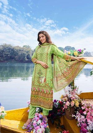 Anju Fabric Pretty Petal Vol-2 Linen Cotton Printed Salwar Suit Set - Amrah Wholesale