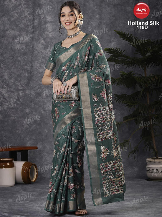 Apple Saree Apple Holland Silk 118 Silk Blend Saree