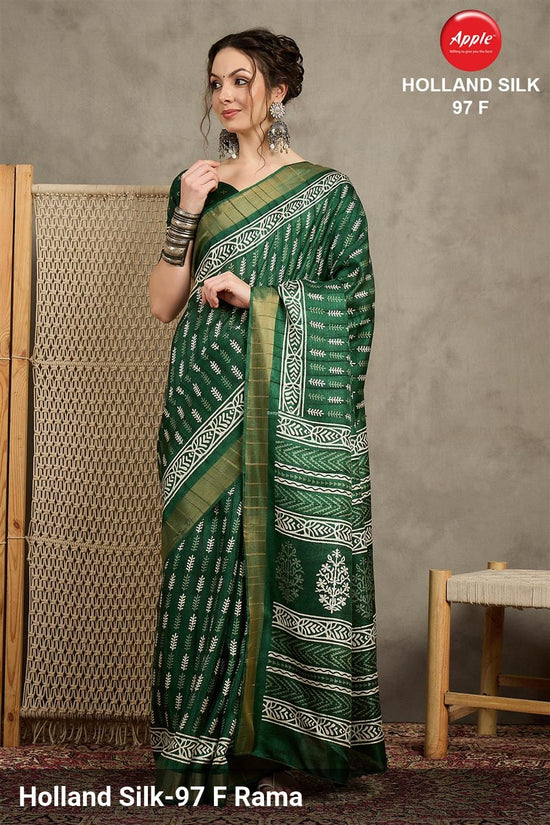 Apple Holland Silk 97 Silk Blend Saree